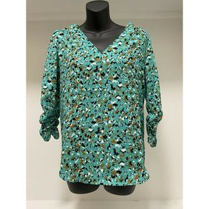 JOIE Multicolor V Neck Polyester Blouse Women’s XS NWT